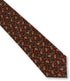 maroon burgundy with navy blue paisley design cotton tie