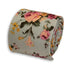 light baby blue floral chintz rose design cotton tie