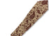 off white cream with dark red maroon paisley design cotton tie