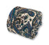 dark navy blue and turquoise blue paisley design cotton tie