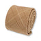 light fawn brown prince of wales check design cotton tie