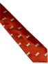 red tie with sheep print design