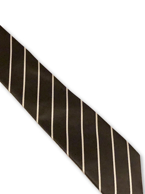 dark charcoal grey and white striped print design