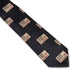 navy blue tie with sherlock holmes baker street print design