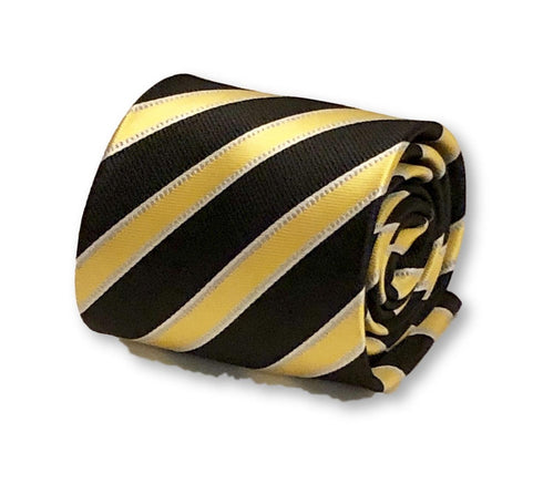 black and yellow gold striped print design