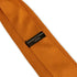 orange knitted tie with pointed end in standard 8cm width