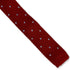 dark red and baby light blue spotted knitted tie