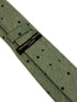 light forest sage green with star design cotton tie