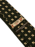 dark forest green with fleur de lis design cotton tie