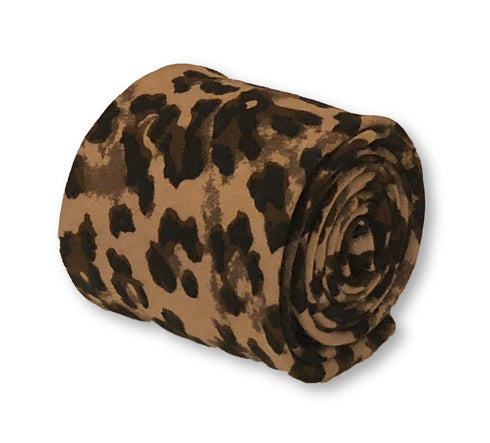 leopard print design cotton tie