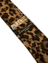 leopard print design cotton tie