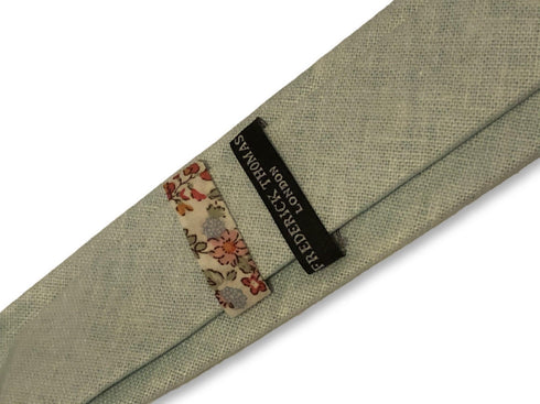 pale green pastel linen tie