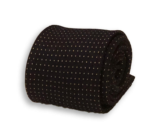 royal navy blue with pin spot design cotton tie