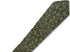 forest green with white floral design cotton tie