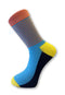 blue, orange & yellow mens cotton socks