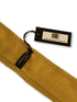 plain mustard gold yellow cable knit skinny tie
