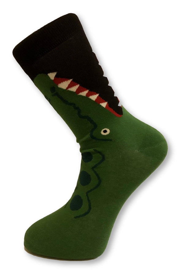 crocodile design men's socks