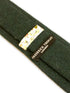dark forest green slim wool tie