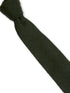 dark forest green slim wool tie
