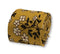 mustard gold with floral design cotton tie
