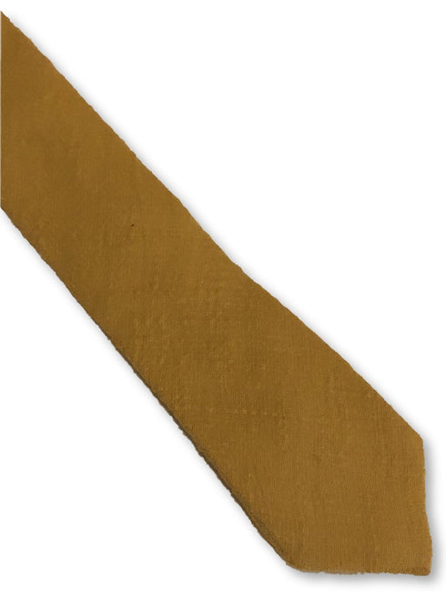 mustard gold yellow linen tie