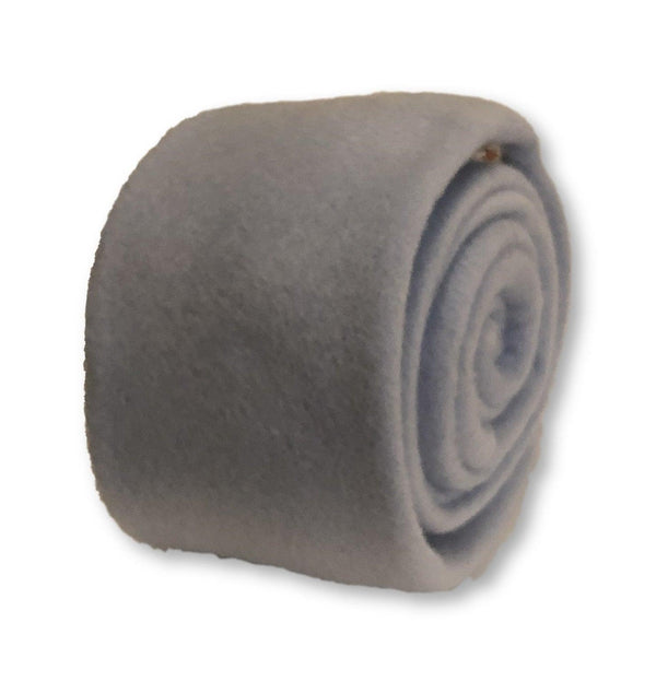 pale light cornflower blue slim wool tie