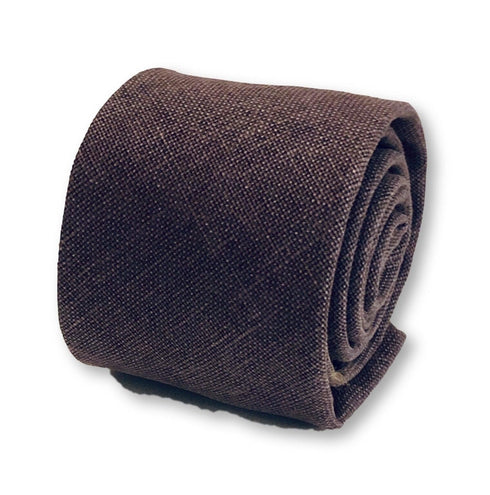 dark purple aubergine eggplant heather linen tie