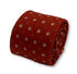 red with geometric design cotton tie