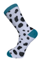 dalmation dog black and white print spotty design men's socks
