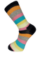 pastel rainbow striped design men's socks