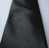 plain black striped tie
