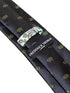 navy blue tie with rattlesnake desert embroidered design