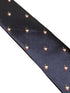 navy blue tie with mythical magical unicorn embroidered design