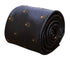 navy blue tie with hedgehog embroidered design cute