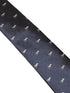 navy blue tie with jumbo jet aeroplane airplane embroidered design