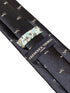 navy blue tie with jumbo jet aeroplane airplane embroidered design