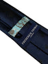 navy blue tie with poisonous scorpion embroidered design