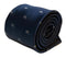 navy blue tie with cute mouse embroidered design