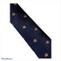 navy blue tie with cute sloth embroidered design
