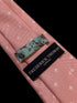 pale light pink tie with fleur de lis pattern