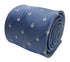 light blue tie with fleur de lis pattern