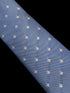 light blue tie with fleur de lis pattern
