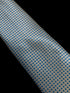 ivory cream & light blue mens tie dogstooth design