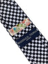 black and white check 1960s checkered vintage Mod Ska cotton tie
