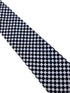 black and white check 1960s checkered vintage Mod Ska cotton tie