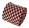 red and white check gingham cotton tie