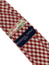 red and white check gingham cotton tie