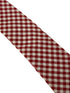 red and white check gingham cotton tie