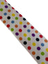 multicolour ivory with polka spot design mens tie