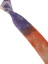 tie dye orange and purple mens cotton tie
